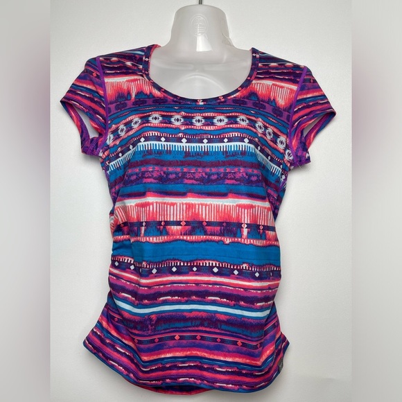 Title Nine Pink Outdoor hiking Womens Top Aztec XS-M Stretchable - Picture 1 of 10